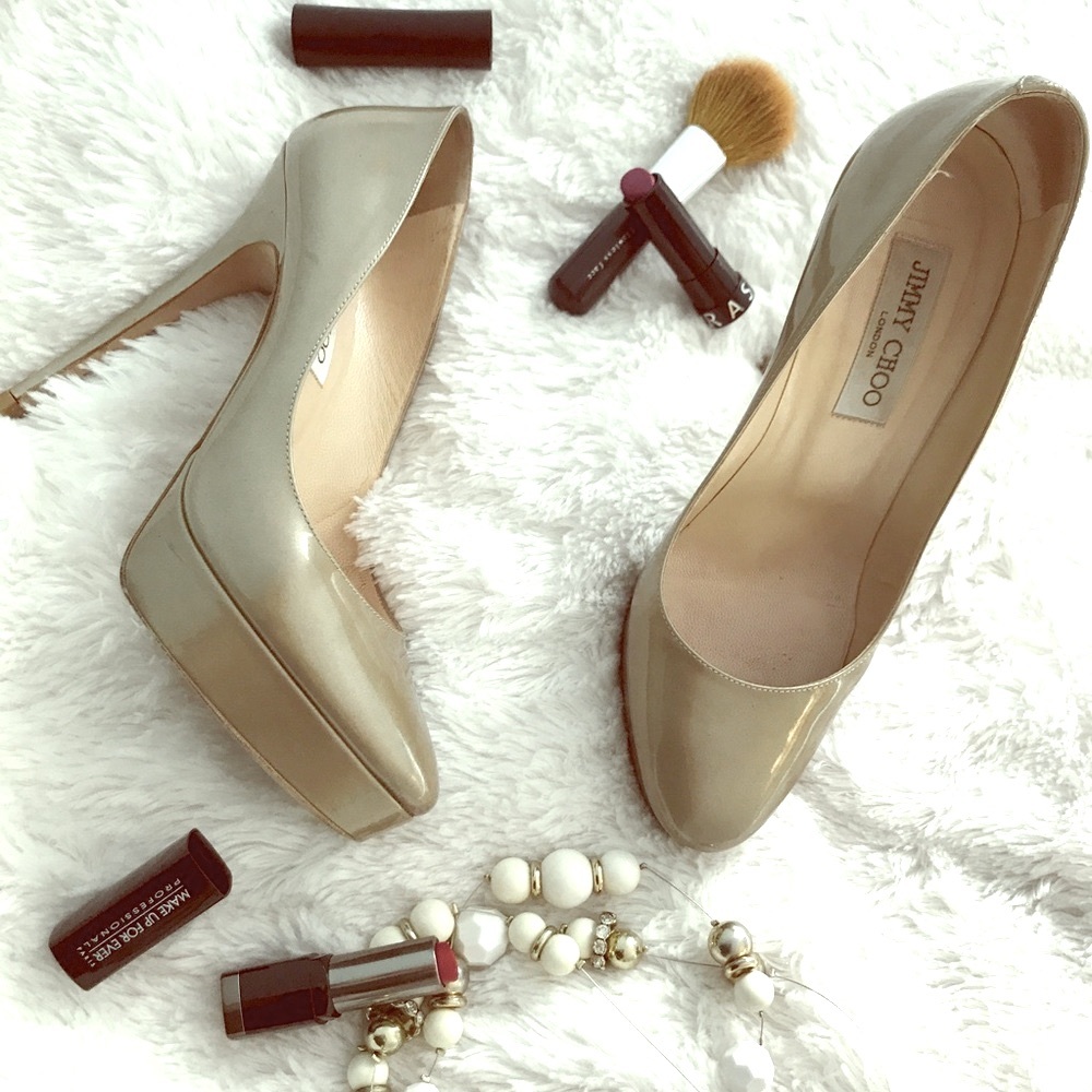 Jimmy Choo Cosmic Metallic Pumps